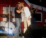 Singing with friend Georgette Jones, daughter of friends Tammy Wynette and George Jones